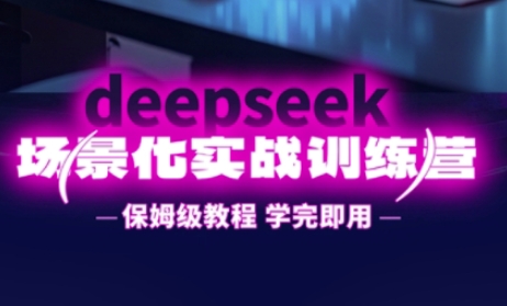 DeepSeek场景化实战训练营，保姆级教程，学完即用，手把手教你用DeepSeek提升效率-智壹网创